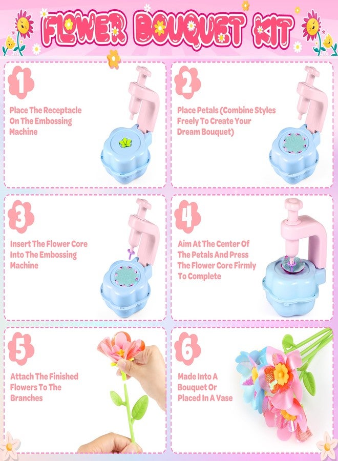 إنوتشير أشغال يدوية للأطفال، فنون وحرف يدوية للأطفال من 4 إلى 6 سنوات، مجموعات أدوات حرفية، ألعاب فروزن، ألعاب باقات زهور قماشية، هدية عيد ميلاد لفتاة تبلغ من العمر 6 سنوات، هدية عيد ميلاد لفتاة تبلغ من العمر 8 سنوات، هدايا عيد الميلاد، أشغال يدوية للهالوين - Image 4